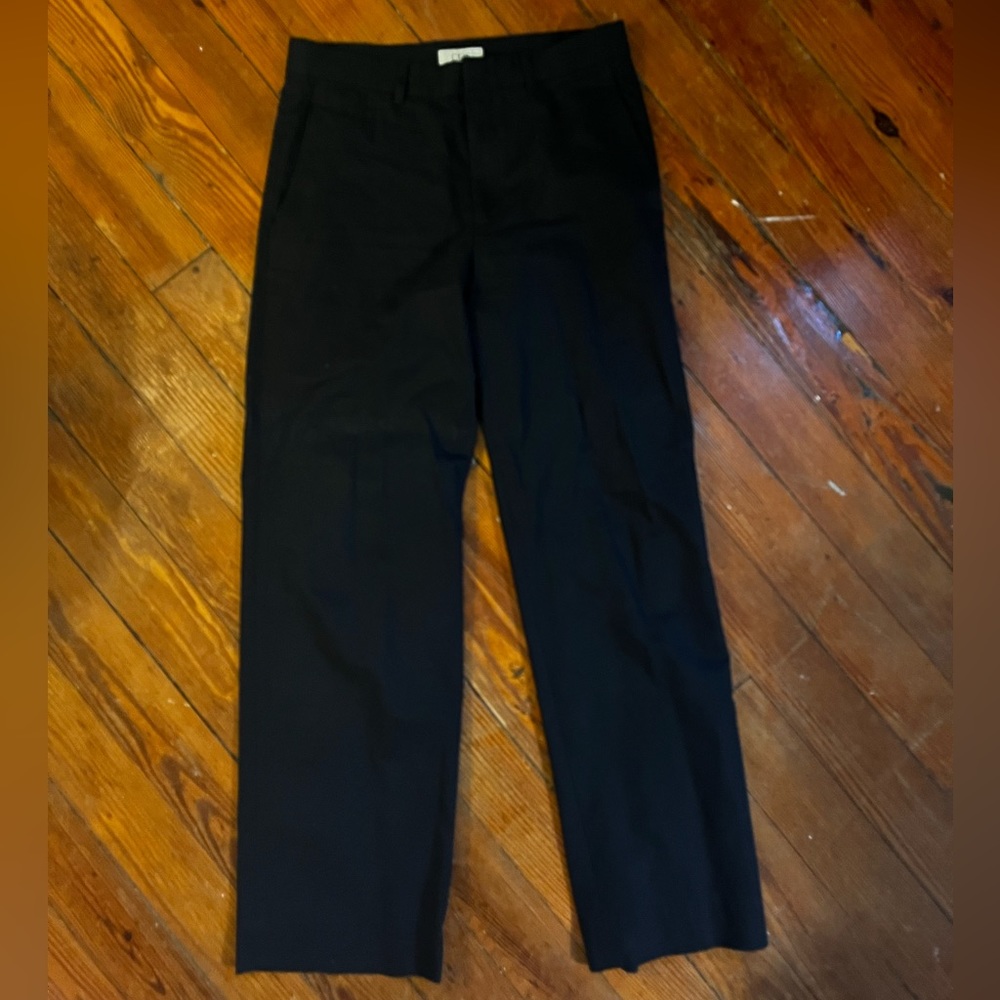 COS Navy Men’s Twill Trousers Relaxed Straight-Leg Fit Size 32R